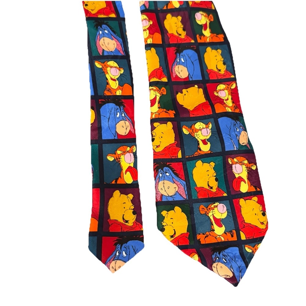 Disney Winnie the Pooh Necktie Tigger Eeyore‎ Exquisite Apparel 58" Novelty 90s